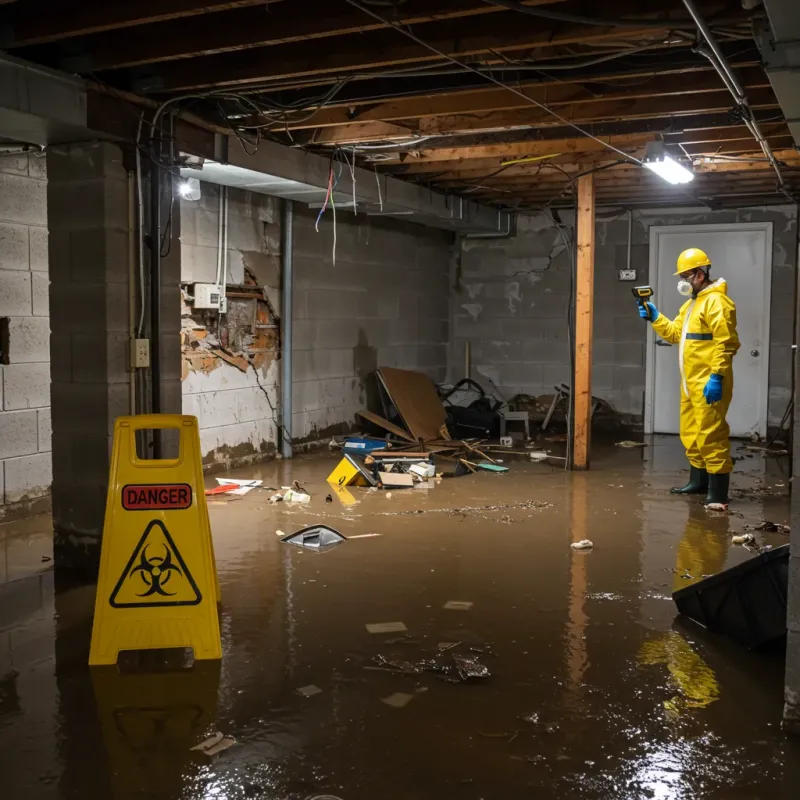 Flooded Basement Electrical Hazard in Wailua, HI Property